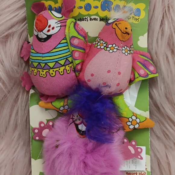 Y2K Brand New FAT CAT KITTY HOOTS CATNIP TOYS-3CT. - Picture 3 of 3